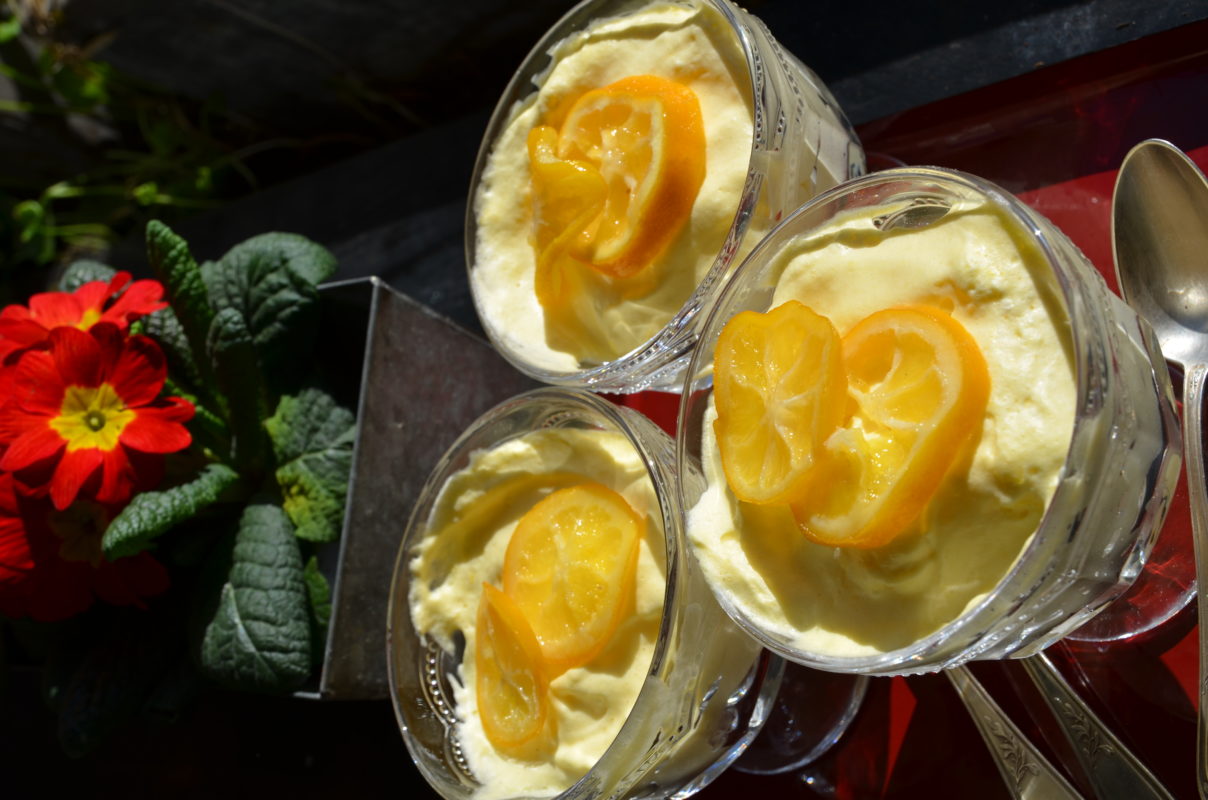 Mousse aux agrumes bergamote et citron meyer confits