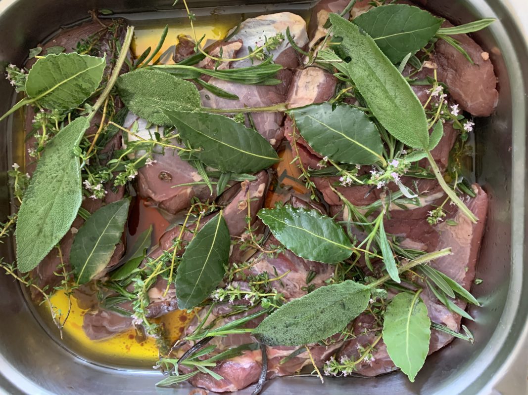 marinade pour chevreuil aux herbes fraiches