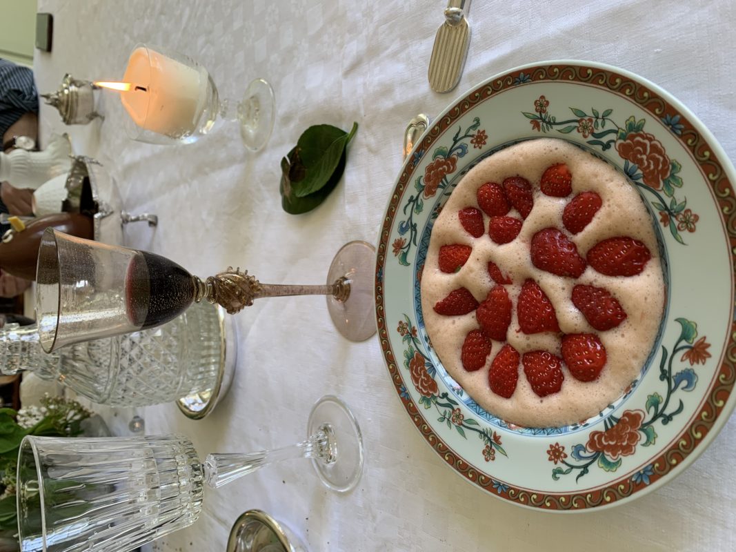 sabayon aux fraises, délicieux dessert printanier