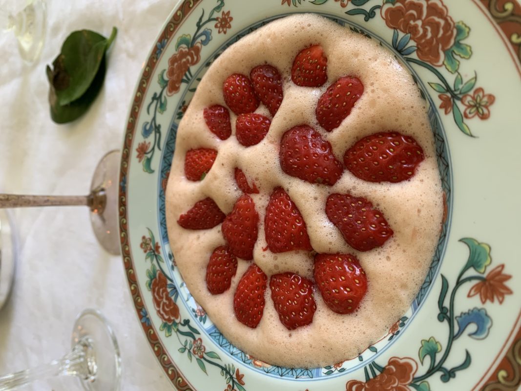 sabayon aux fraises, délicieux dessert printanier