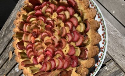 Tarte à la rhubarbe fond de tarte gâteau breton