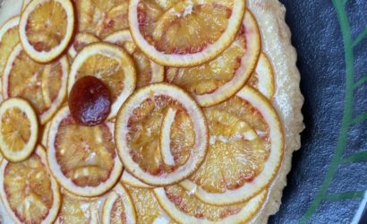 oranges sanguines pour parfumer une tarte