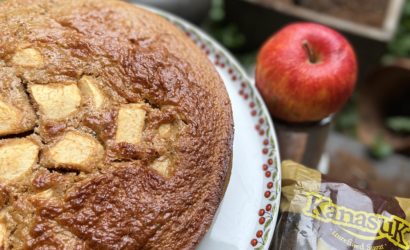 gâteau aux pommes et lait ribot au sucre Muscovado Kanasuk