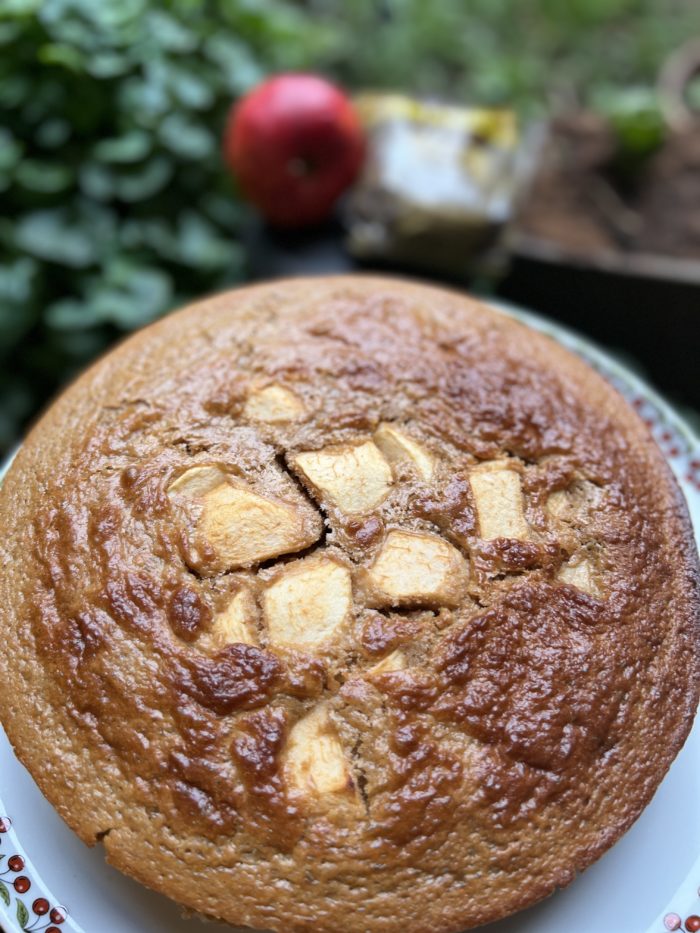 gâteau aux pommes et lait ribot au sucre Muscovado